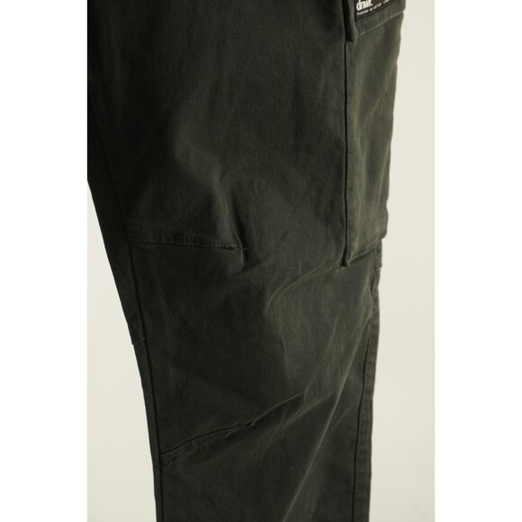 Zara dnwr. Men's 31 Charcoal Gray Twill Cotton Stretch Drawstring Cargo Pants - Picture 9 of 10